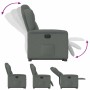 Sillón eléctrico reclinable elevable de tela gris oscuro by , Armchairs - Ref: Foro24-3303155, Price: 313,15 €, Discount: %