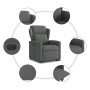 Sillón eléctrico reclinable elevable de tela gris oscuro by , Armchairs - Ref: Foro24-3303155, Price: 313,15 €, Discount: %