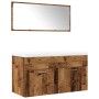Juego de muebles de baño 3 piezas madera ingeniería envejecida by , Bathroom furniture - Ref: Foro24-3328587, Price: 273,75 €...