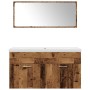 Juego de muebles de baño 3 piezas madera ingeniería envejecida by , Bathroom furniture - Ref: Foro24-3328587, Price: 273,75 €...