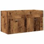 Juego de muebles de baño 3 piezas madera ingeniería envejecida de , Muebles de baño - Ref: Foro24-3328587, Precio: 279,39 €