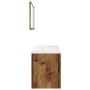 Juego de muebles de baño 3 piezas madera ingeniería envejecida by , Bathroom furniture - Ref: Foro24-3328587, Price: 273,75 €...
