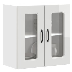 Armario pared cocina puerta cristal Kalmar blanca alto brillo von , Küchenschränke - Ref: Foro24-853669, Preis: 79,00 €, Raba...