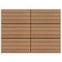 Porch tiles 6 units WPC brown 60x30 cm 1.08 m² by vidaXL, Floors and carpets - Ref: Foro24-149028, Price: 71,95 €, Discount: %