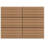 Verandafliese 6 Stück WPC braun 60x30 cm 1,08 m² von vidaXL, Böden und Teppiche - Ref: Foro24-149028, Preis: 67,25 €, Rabatt: %