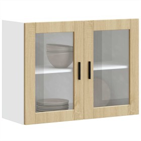 Armario de pared para cocina puerta cristal Porto roble sonoma von , Küchenschränke - Ref: Foro24-854090, Preis: 90,13 €, Rab...