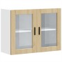 Armario de pared para cocina puerta cristal Porto roble sonoma von , Küchenschränke - Ref: Foro24-854090, Preis: 90,13 €, Rab...