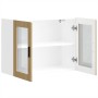Armario de pared para cocina puerta cristal Porto roble sonoma von , Küchenschränke - Ref: Foro24-854090, Preis: 90,13 €, Rab...