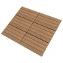 Verandafliese 6 Stück WPC braun 60x30 cm 1,08 m² von vidaXL, Böden und Teppiche - Ref: Foro24-149028, Preis: 73,41 €, Rabatt: %