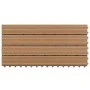 Porch tiles 6 units WPC brown 60x30 cm 1.08 m² by vidaXL, Floors and carpets - Ref: Foro24-149028, Price: 71,95 €, Discount: %
