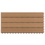 Verandafliese 6 Stück WPC braun 60x30 cm 1,08 m² von vidaXL, Böden und Teppiche - Ref: Foro24-149028, Preis: 67,25 €, Rabatt: %