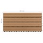 Verandafliese 6 Stück WPC braun 60x30 cm 1,08 m² von vidaXL, Böden und Teppiche - Ref: Foro24-149028, Preis: 67,25 €, Rabatt: %
