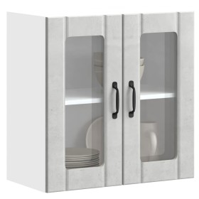 Armario pared cocina puerta de cristal Lucca gris hormigón by , Kitchen cabinets - Ref: Foro24-853911, Price: 68,76 €, Discou...