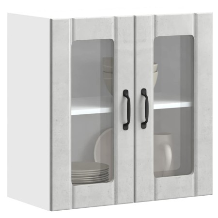 Armario pared cocina puerta de cristal Lucca gris hormigón von , Küchenschränke - Ref: Foro24-853911, Preis: 68,76 €, Rabatt: %