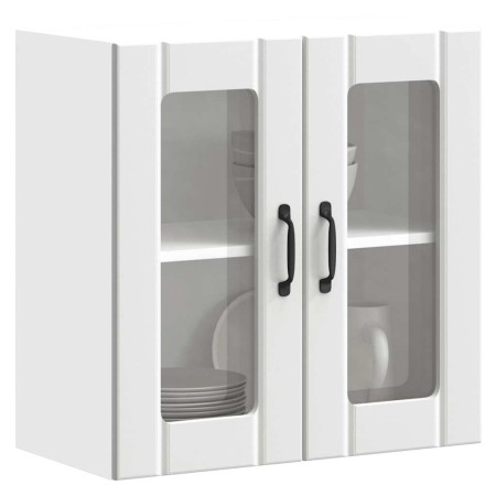 Armario pared cocina puerta de cristal Lucca blanca de , Armarios de cocina - Ref: Foro24-853907, Precio: 71,00 €, Descuento: %