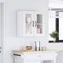 Armario pared cocina puerta de cristal Lucca blanca de , Armarios de cocina - Ref: Foro24-853907, Precio: 71,00 €, Descuento: %