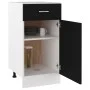 Armario bajo cajón cocina madera ingeniería negro 40x46x81,5cm de vidaXL, Armarios de cocina - Ref: Foro24-801213, Precio: 67...