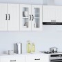 Armario pared cocina puerta de cristal Lucca blanca de , Armarios de cocina - Ref: Foro24-853907, Precio: 71,00 €, Descuento: %