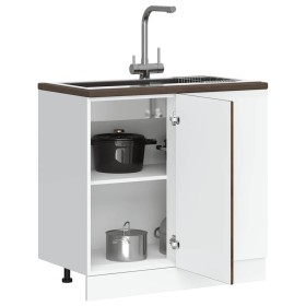 Mueble bajo de cocina Kalmar de madera ingeniería roble ahumado by , Kitchen cabinets - Ref: Foro24-854323, Price: 101,59 €, ...