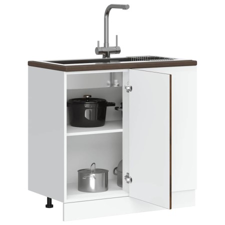 Mueble bajo de cocina Kalmar de madera ingeniería roble ahumado de , Armarios de cocina - Ref: Foro24-854323, Precio: 107,06 €