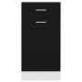 Low kitchen drawer cabinet engineered wood black 40x46x81.5cm by vidaXL, Kitchen cabinets - Ref: Foro24-801213, Price: 68,23 ...