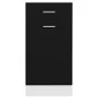 Low kitchen drawer cabinet engineered wood black 40x46x81.5cm by vidaXL, Kitchen cabinets - Ref: Foro24-801213, Price: 67,48 ...