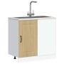 Mueble bajo de cocina Kalmar madera ingeniería de roble sonoma by , Kitchen cabinets - Ref: Foro24-854321, Price: 81,26 €, Di...