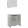 Juego muebles de baño 4 pzas madera contrachapada gris hormigón by , Bathroom furniture - Ref: Foro24-3324849, Price: 159,36 ...