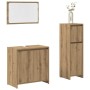Juego de muebles baño 3 piezas madera ingeniería roble artisan by , Bathroom furniture - Ref: Foro24-3328564, Price: 117,98 €...