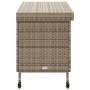Caja almacenaje jardín ruedas ratán sintético gris 110x55x73cm von , Aufbewahrungsboxen für den Außenbereich - Ref: Foro24-41...