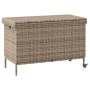 Caja almacenaje jardín ruedas ratán sintético gris 110x55x73cm von , Aufbewahrungsboxen für den Außenbereich - Ref: Foro24-41...