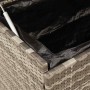 Caja almacenaje jardín ruedas ratán sintético gris 110x55x73cm von , Aufbewahrungsboxen für den Außenbereich - Ref: Foro24-41...