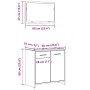 Armario de baño con espejo madera de ingeniería gris hormigón von , Badezimmermöbel - Ref: Foro24-856041, Preis: 61,13 €, Rab...