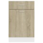 Armario inferior madera ingeniería roble ahumado 50x46x81,5 cm
