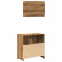 Mueble de baño con espejo de madera ingeniería roble artesanal von , Badezimmermöbel - Ref: Foro24-856043, Preis: 68,35 €, Ra...
