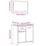 Mueble de baño con espejo de madera ingeniería roble artesanal von , Badezimmermöbel - Ref: Foro24-856043, Preis: 68,35 €, Ra...