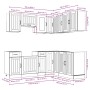 Mueble cocina Lucca blanco brillo 11 pzas madera contrachapada von , Küchenschränke - Ref: Foro24-3314953, Preis: 787,47 €, R...