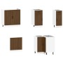 Mueble cocina Lucca roble marrón 11 pzas madera contrachapada von , Küchenschränke - Ref: Foro24-3314958, Preis: 692,91 €, Ra...