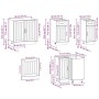 Mueble cocina Lucca roble marrón 11 pzas madera contrachapada von , Küchenschränke - Ref: Foro24-3314958, Preis: 692,91 €, Ra...