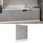 Betongraues Sperrholz-Geschirrspülerpaneel 59,5 x 3 x 67 cm von vidaXL, Küchenschränke - Ref: Foro24-802566, Preis: 31,25 €, ...