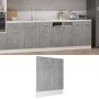 Concrete gray plywood dishwasher panel 59.5x3x67cm by vidaXL, Kitchen cabinets - Ref: Foro24-802566, Price: 32,49 €, Discount: %