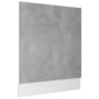 Concrete gray plywood dishwasher panel 59.5x3x67cm by vidaXL, Kitchen cabinets - Ref: Foro24-802566, Price: 32,49 €, Discount: %