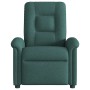 Sillón de masaje reclinable de tela verde oscuro by , Armchairs - Ref: Foro24-4015632, Price: 207,68 €, Discount: %