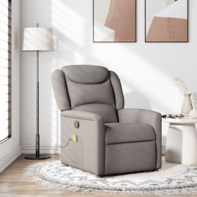 Sillón de masaje reclinable de tela gris taupé von , Sessel - Ref: Foro24-4015613, Preis: 210,81 €, Rabatt: %