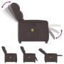 Sillón de masaje reclinable de tela marrón oscuro by , Armchairs - Ref: Foro24-4015611, Price: 207,33 €, Discount: %