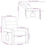 Sillón reclinable de tela gris nube de , Sillones - Ref: Foro24-4015645, Precio: 190,96 €
