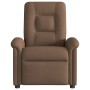 Sillón reclinable con masaje de tela marrón by , Armchairs - Ref: Foro24-4015630, Price: 207,91 €, Discount: %