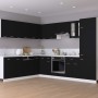 Kühlschrankschrank aus schwarzem Sperrholz, 60 x 57 x 207 cm von vidaXL, Küchenschränke - Ref: Foro24-802539, Preis: 148,32 €...