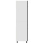 Kühlschrankschrank aus schwarzem Sperrholz, 60 x 57 x 207 cm von vidaXL, Küchenschränke - Ref: Foro24-802539, Preis: 148,32 €...