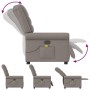 Sillón de masaje reclinable de tela gris taupé by , Armchairs - Ref: Foro24-4015653, Price: 216,28 €, Discount: %